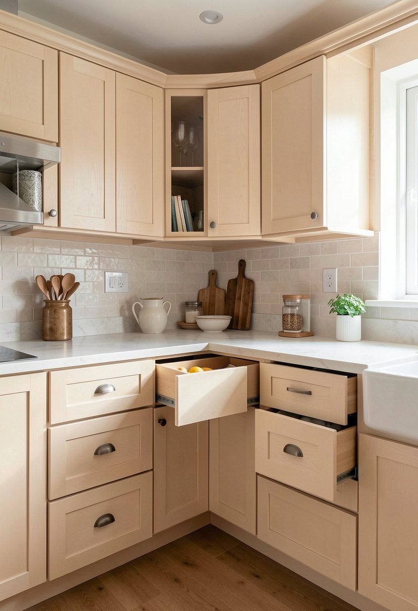 Install Floating Corner Drawers