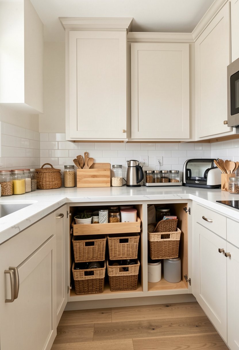 Install Under Shelf Baskets