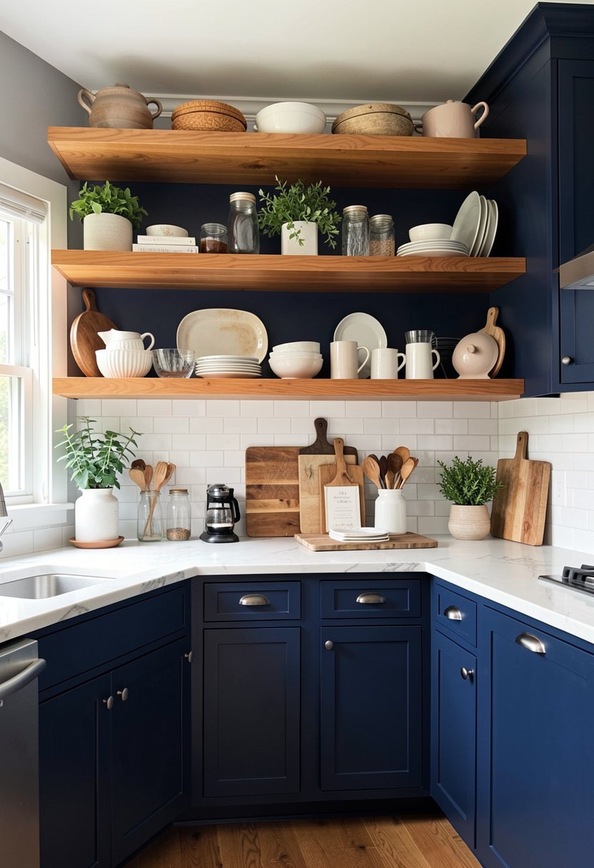 Install Warm Wood Shelving