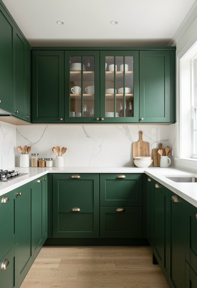 Integrate Some Glass Cabinet Doors