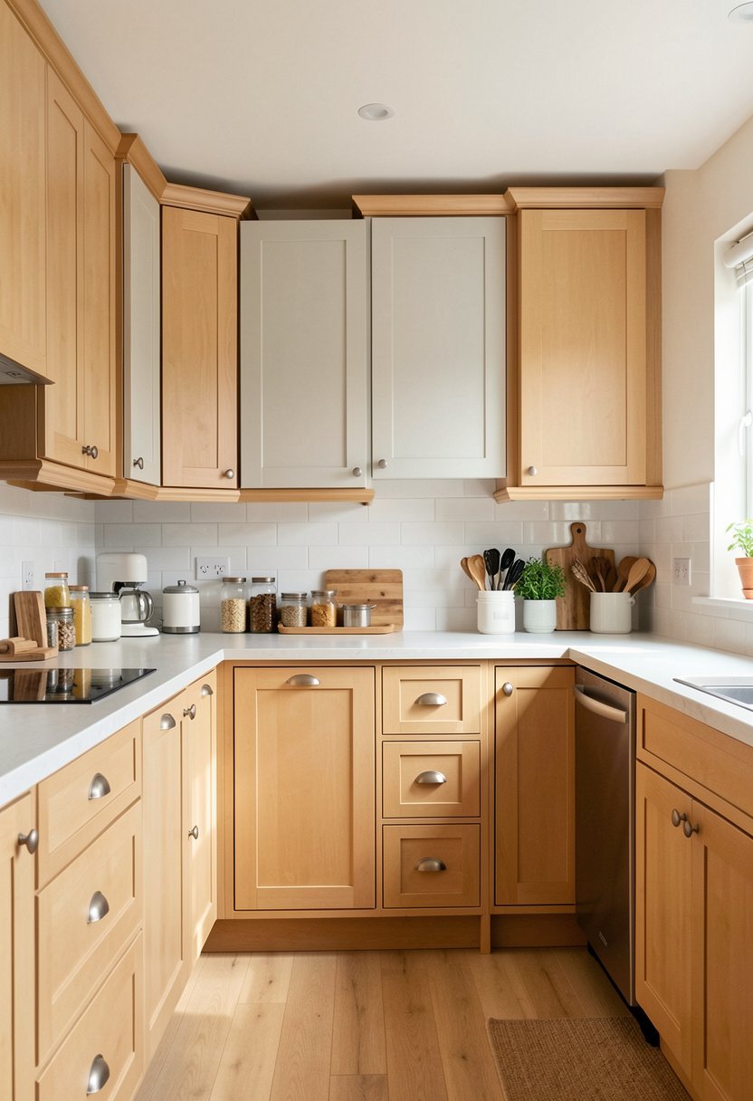 Layer Different Heights of Cabinets