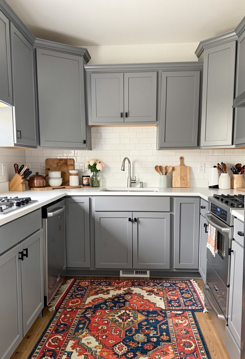 Layer with Colorful Rugs
