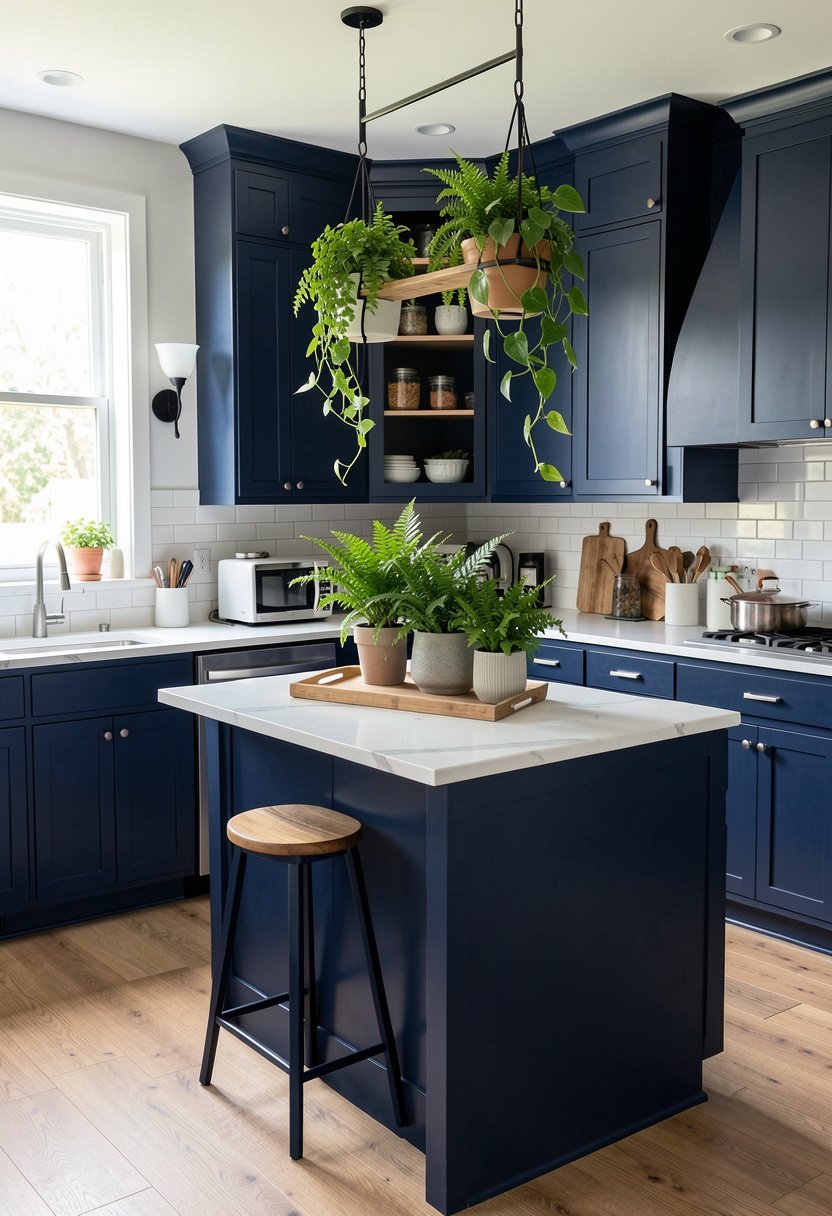 Layer with Green Plants