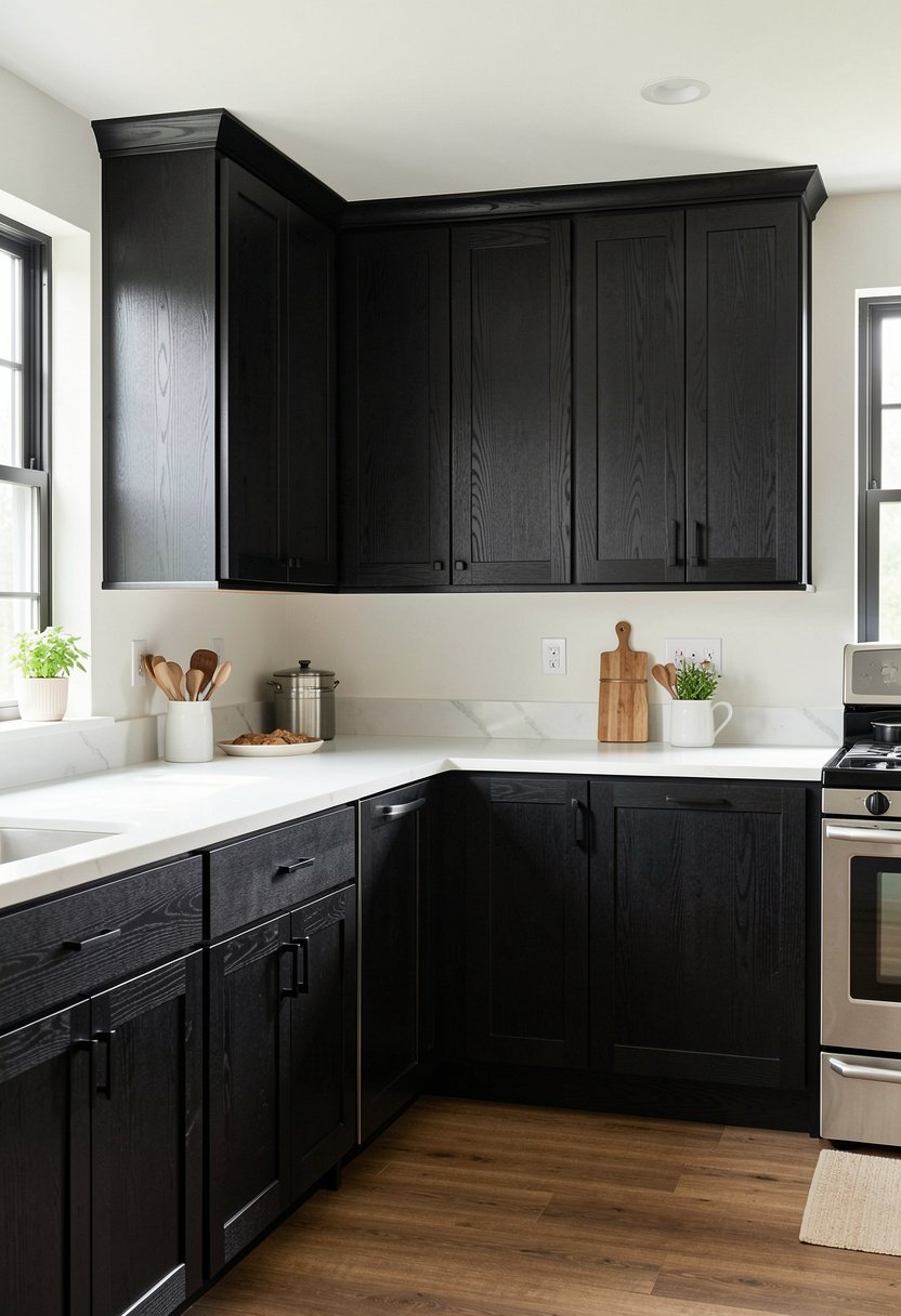 Matte Black Oak Finishes