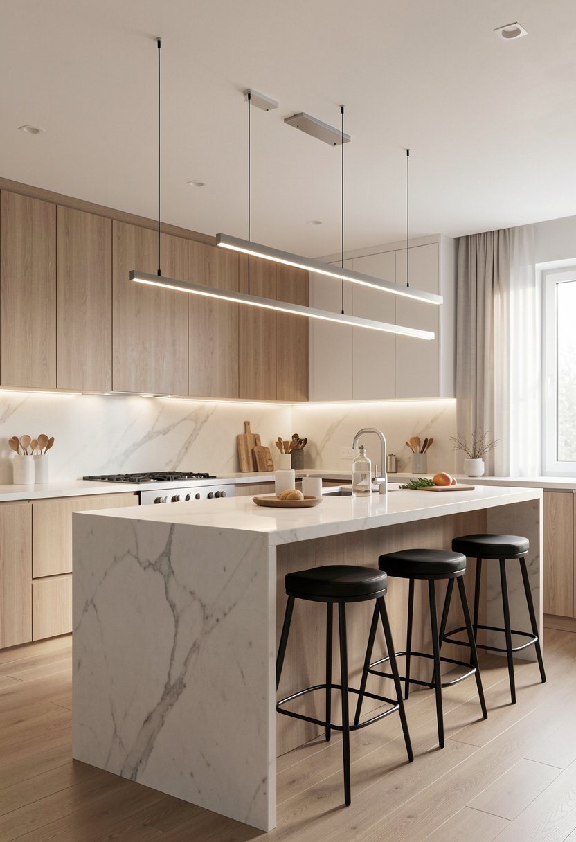 Minimalist Linear Bar Pendants
