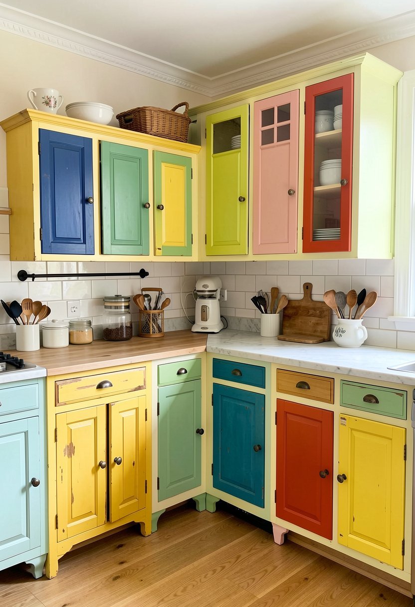 Mismatched Cabinet Styles