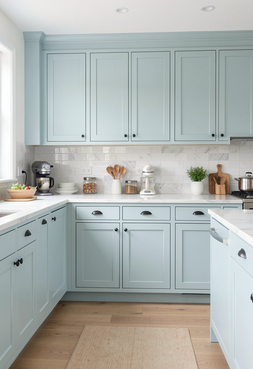 Misty Blue Cabinet Hues