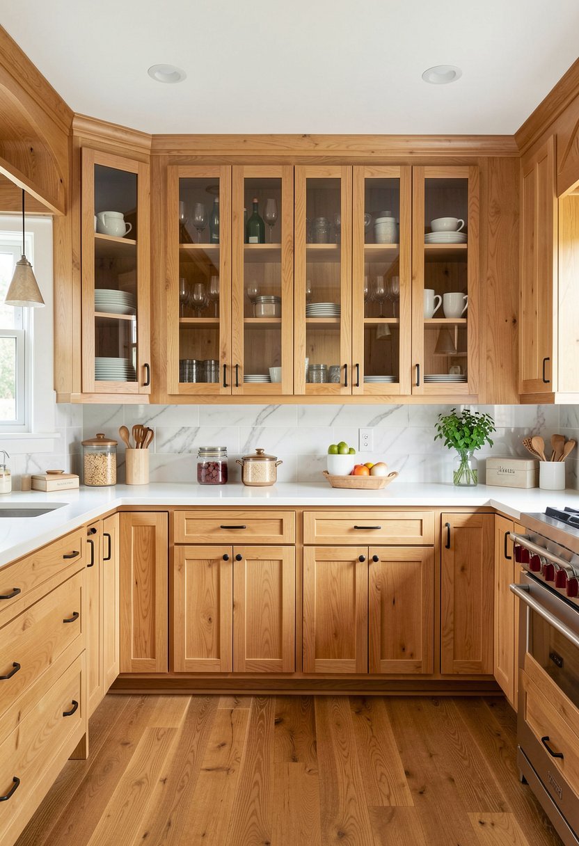 Mix in Glass Cabinet Doors