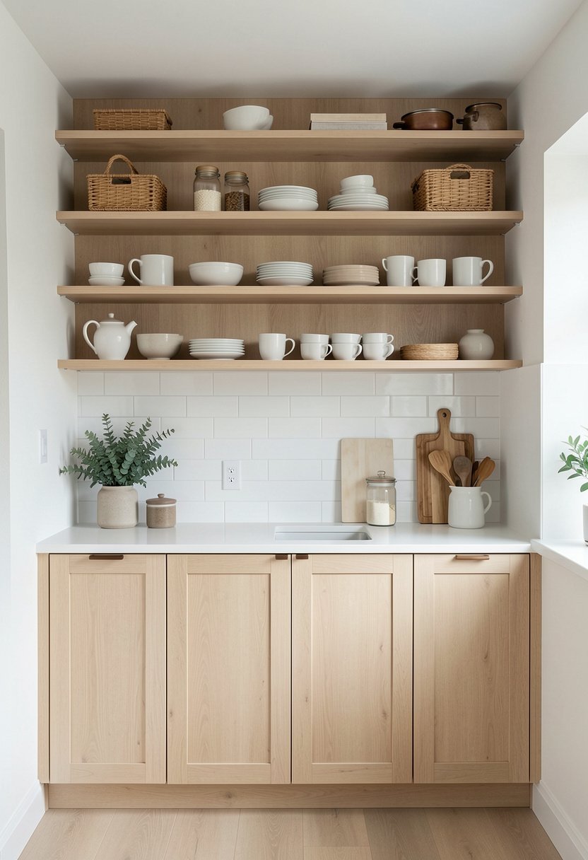 Mix Materials On Shelves