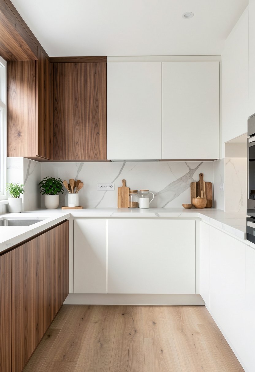 Mix Walnut with Matte White