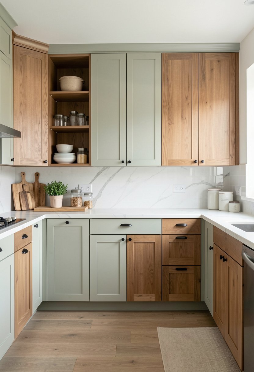 Mix Wood and Solid Paint