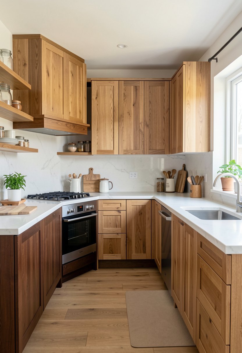 Mix Wood Tones for Texture