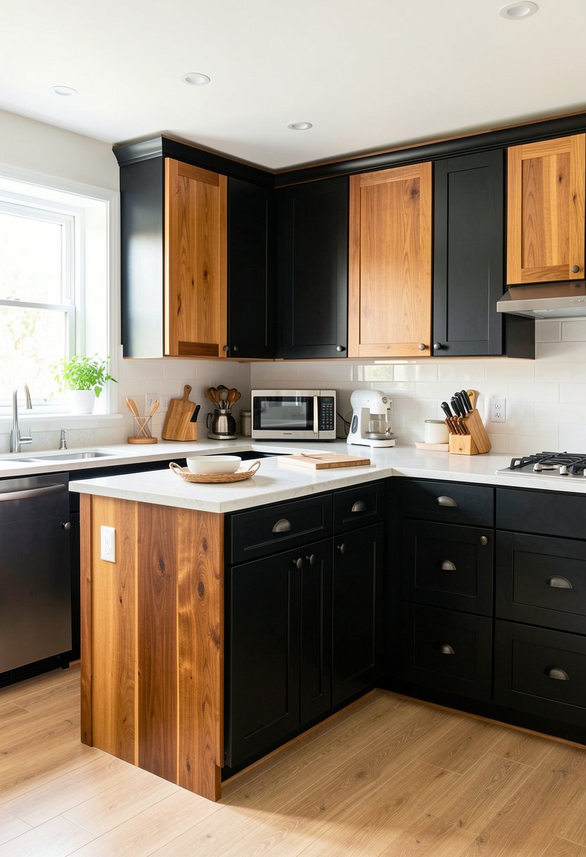 Mix Wood Tones to Warm Up