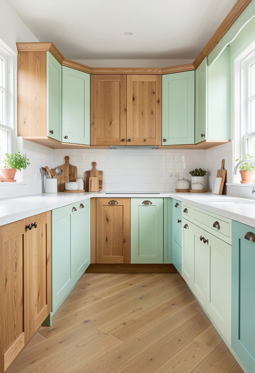 Mix Wood with Painted Doors