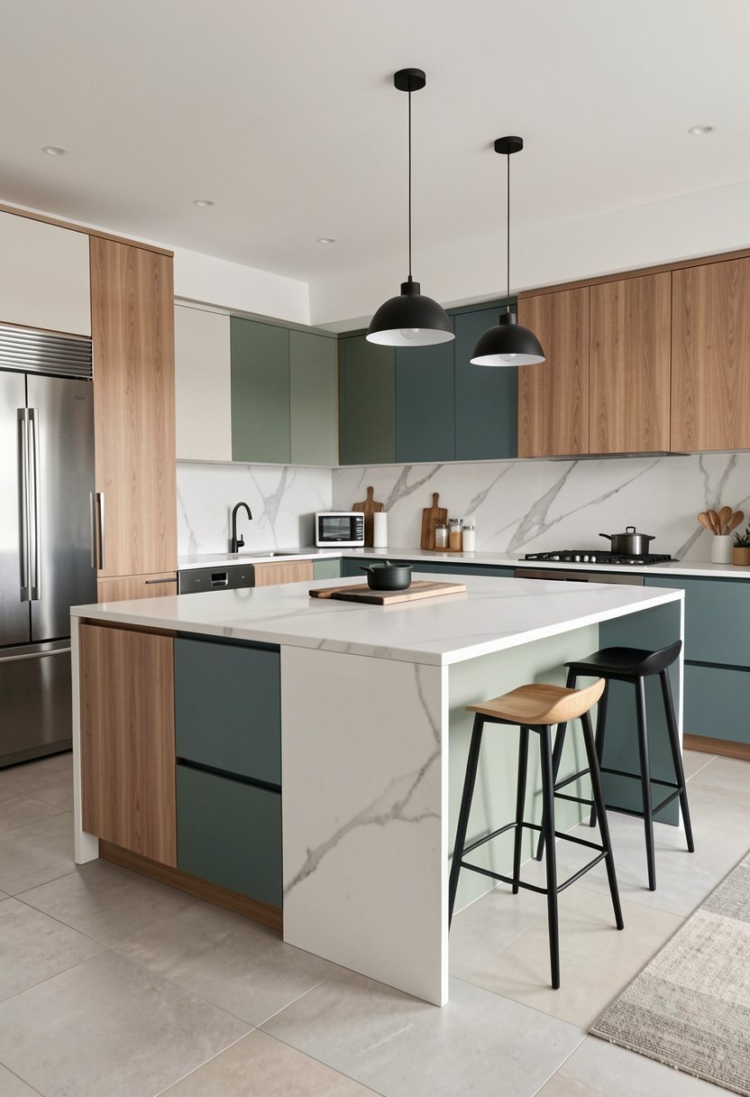 Mix Your Cabinet Colors