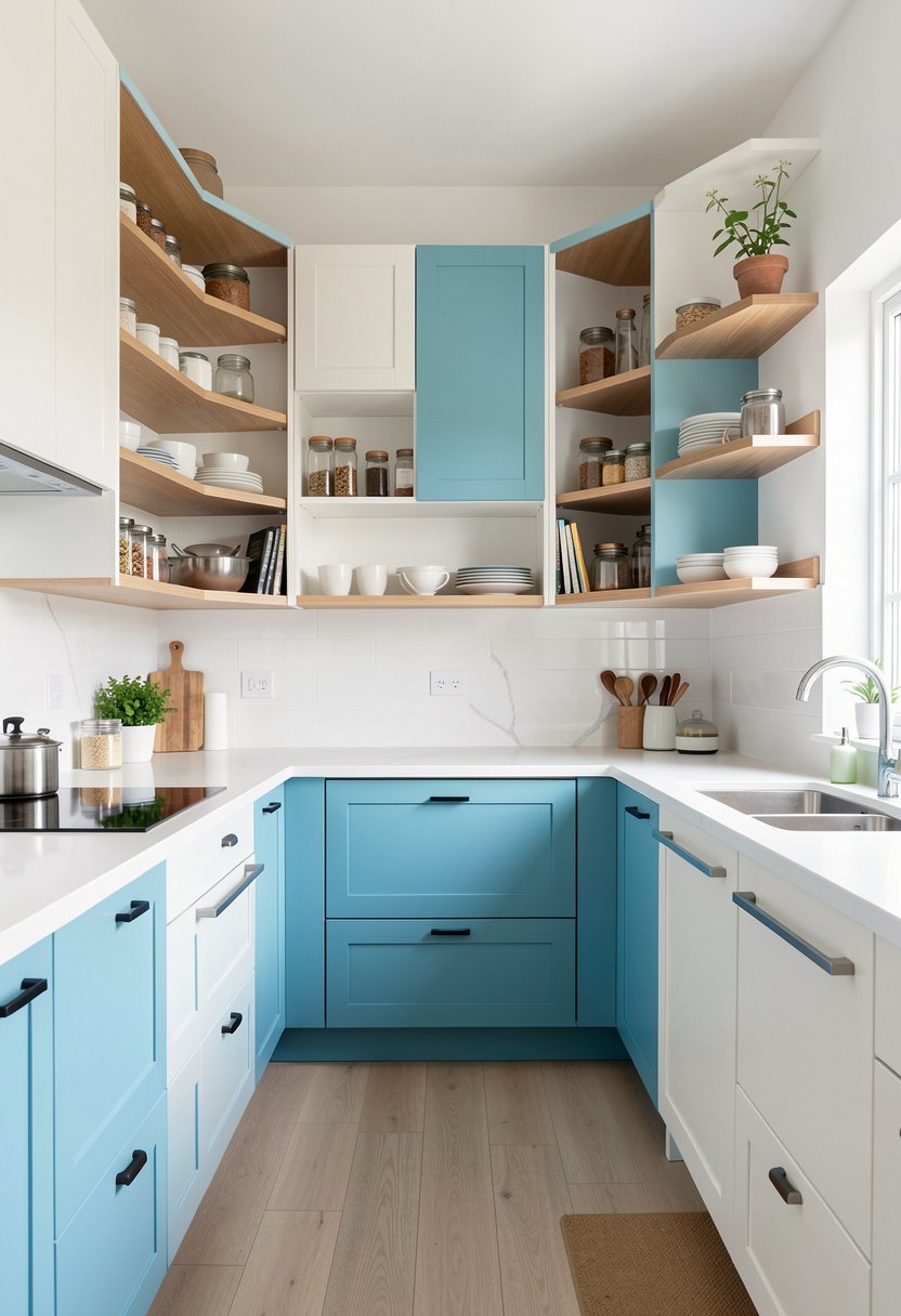 Mount Open Shelves at Angles