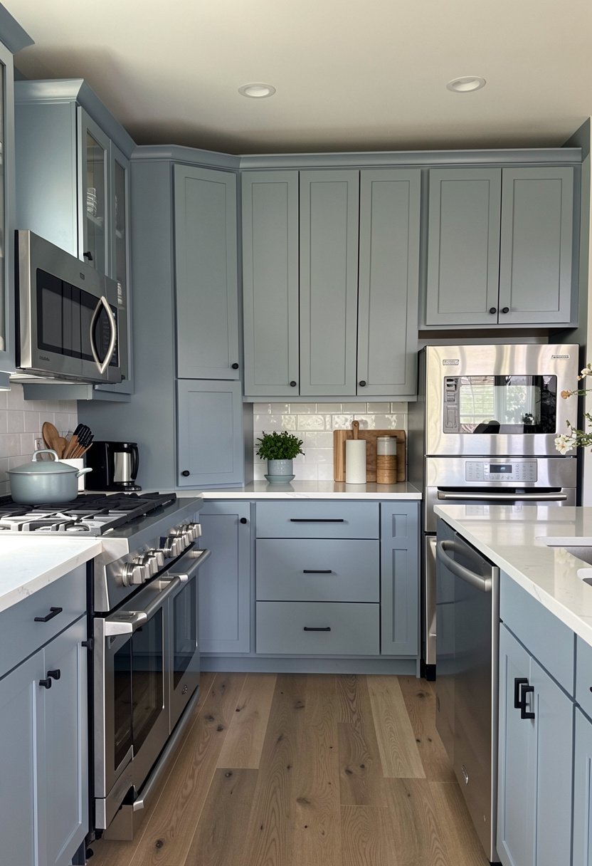 Muted Dusty Blue