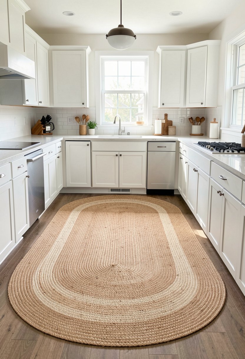 Natural Jute Runners for Texture