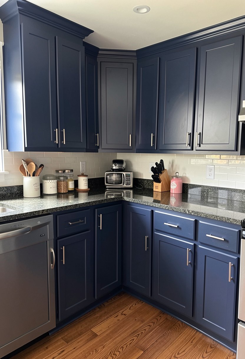 Navy Blue Cabinets