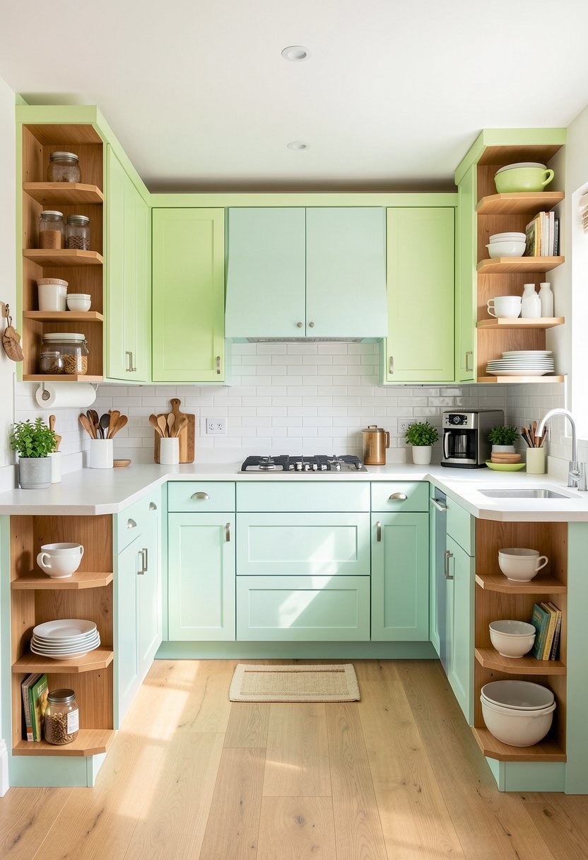 Open Shelves at Ends