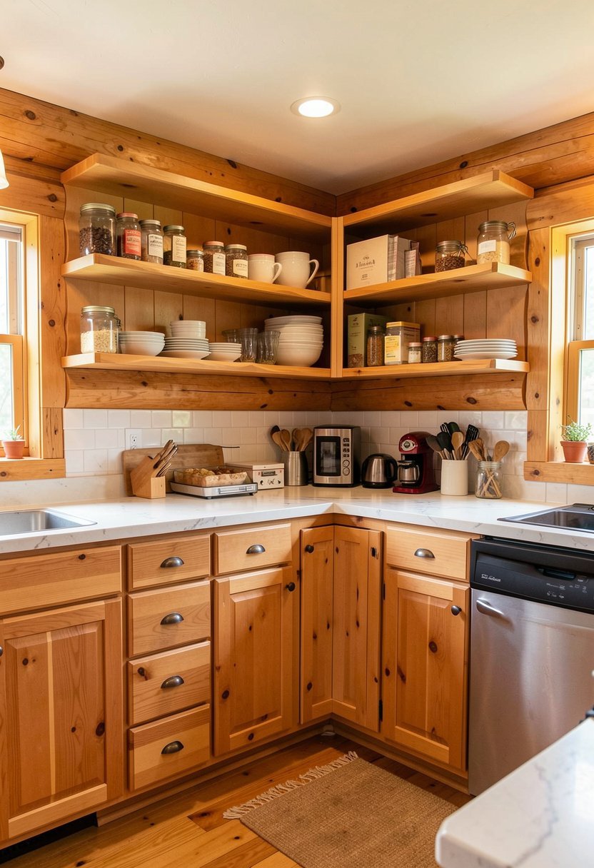 Open Shelving Instead of Heavy Boxes