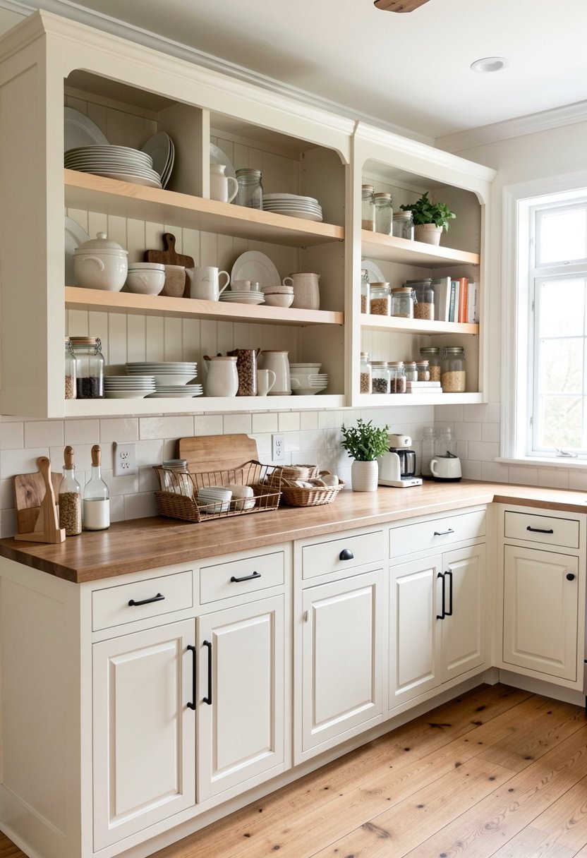 Open Shelving Sections