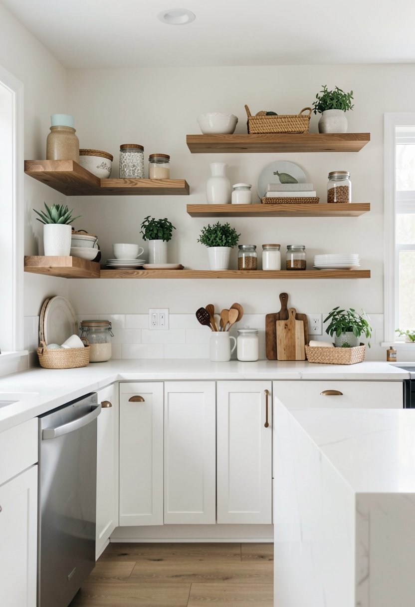 Open Wood Shelving