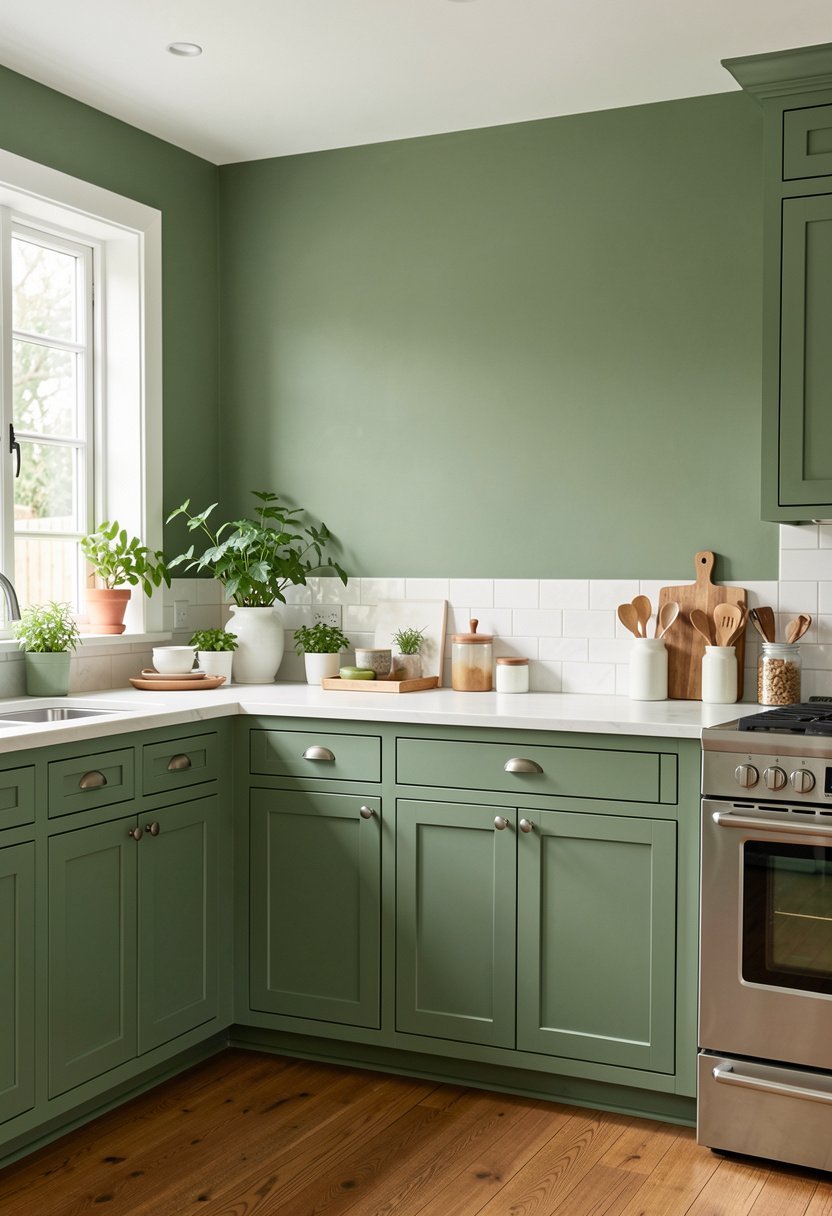 Paint a Sage Green Accent Wall