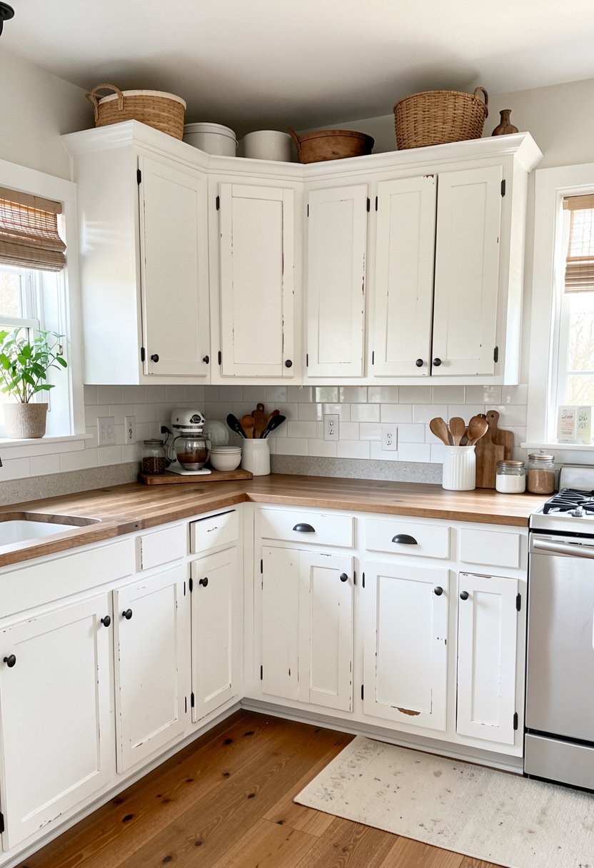 Paint Those Old Cabinets White