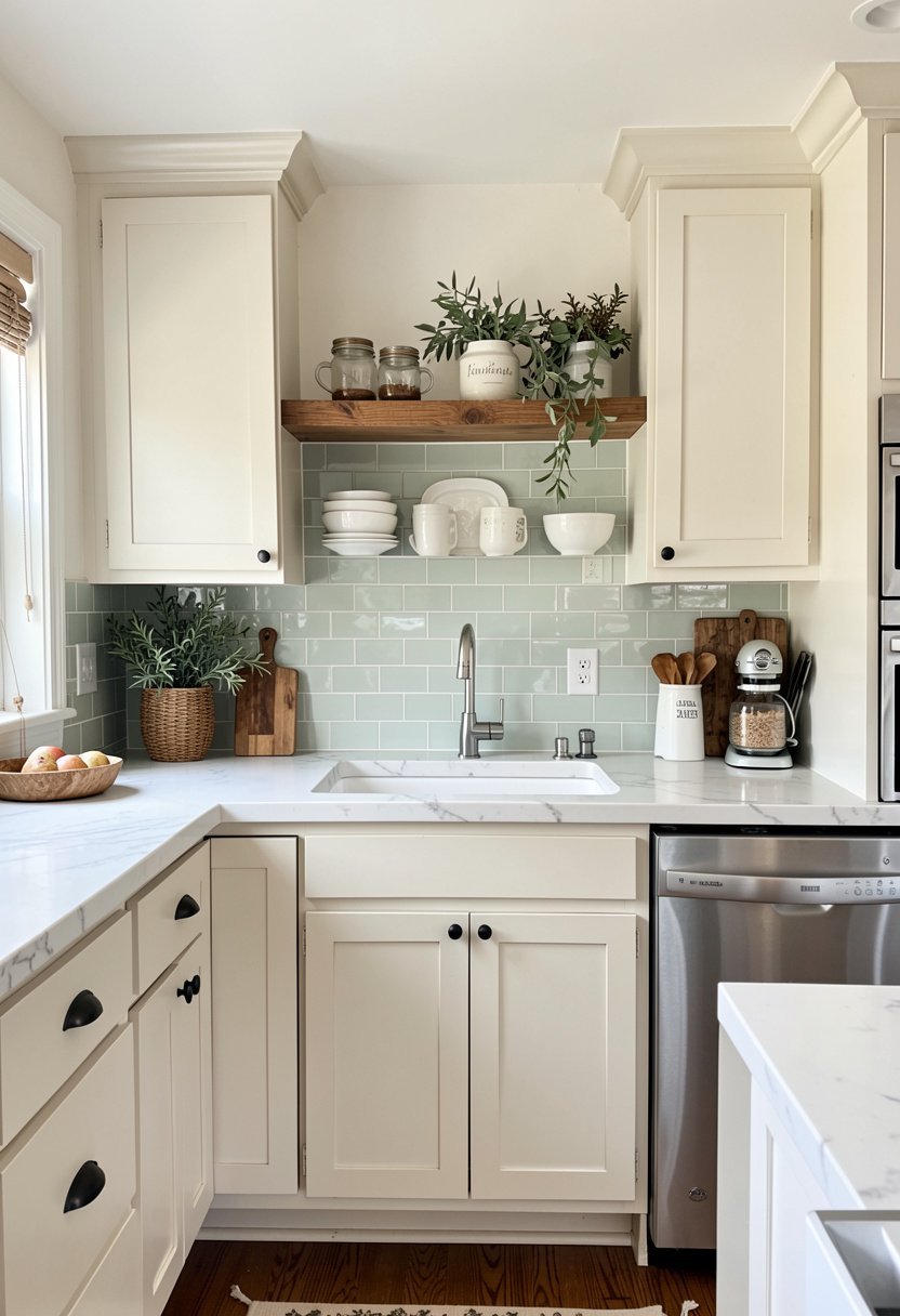 Painted Glass Backsplash