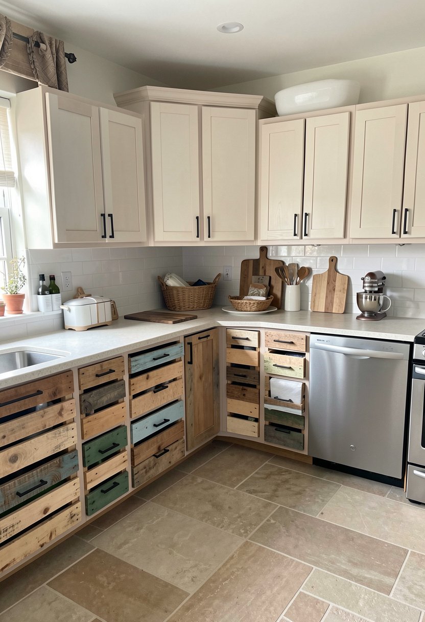 Painted Pallet Fronted Drawers