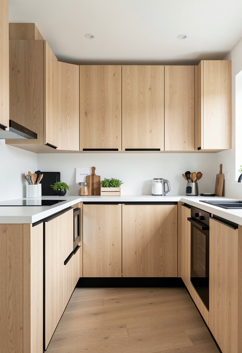 Pair Light Wood with Matte Black
