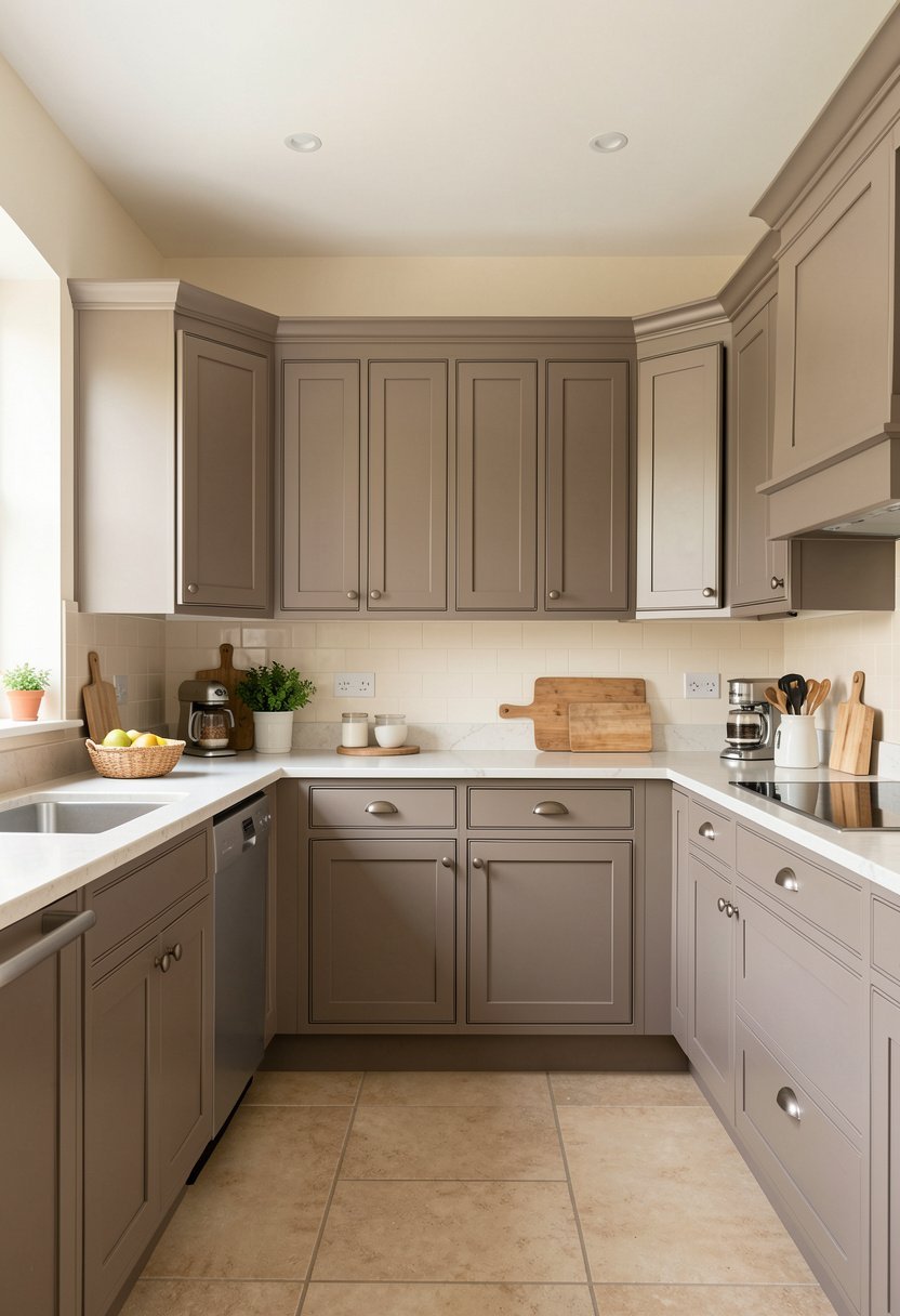Pair Taupe with Creamy Walls
