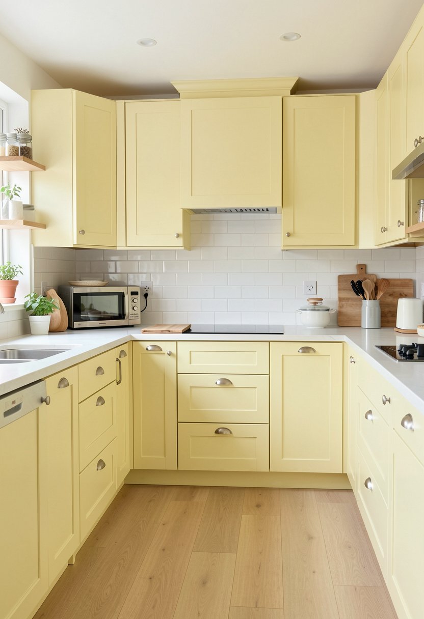 Pale Yellow Cabinet Hues