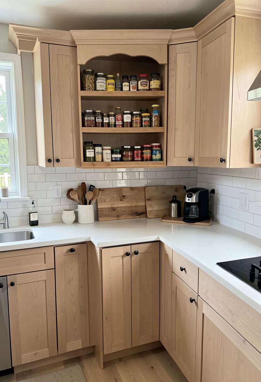Place a Custom Spice Rack Shelf