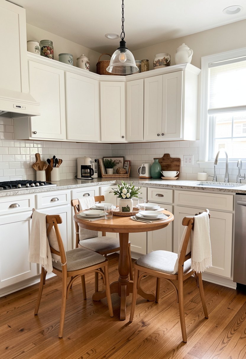 Place a Small Round Table for Dining