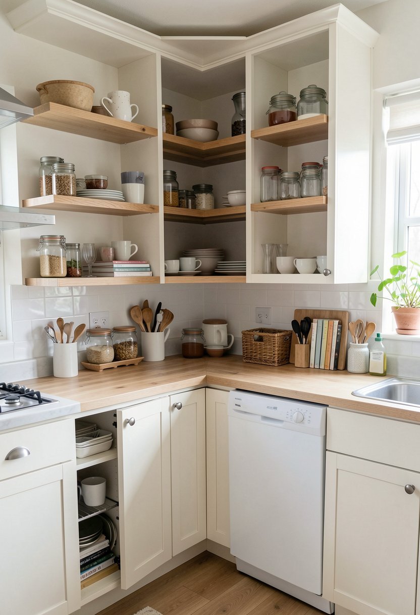 Pull Out Shelves for Narrow Spots