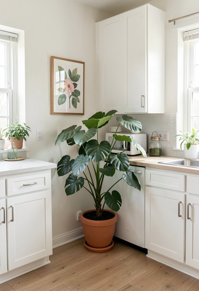Put a Large Potted Plant for Fresh Life