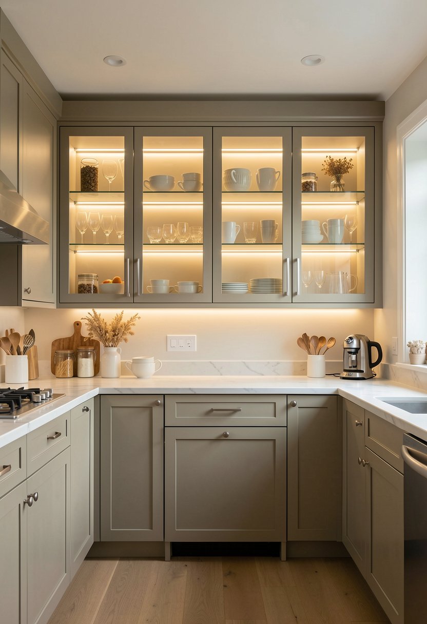 Put Lights Inside Glass Cabinets