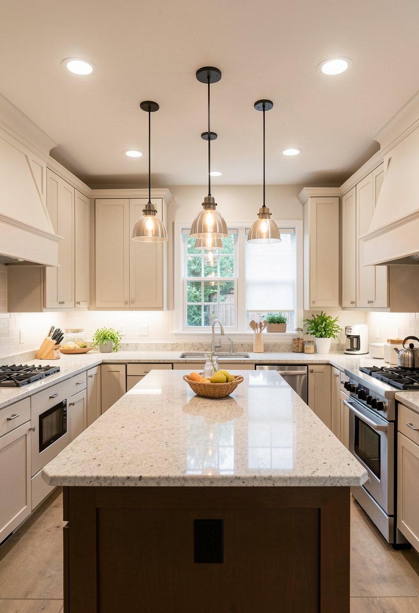 Recessed Lights with Pendants