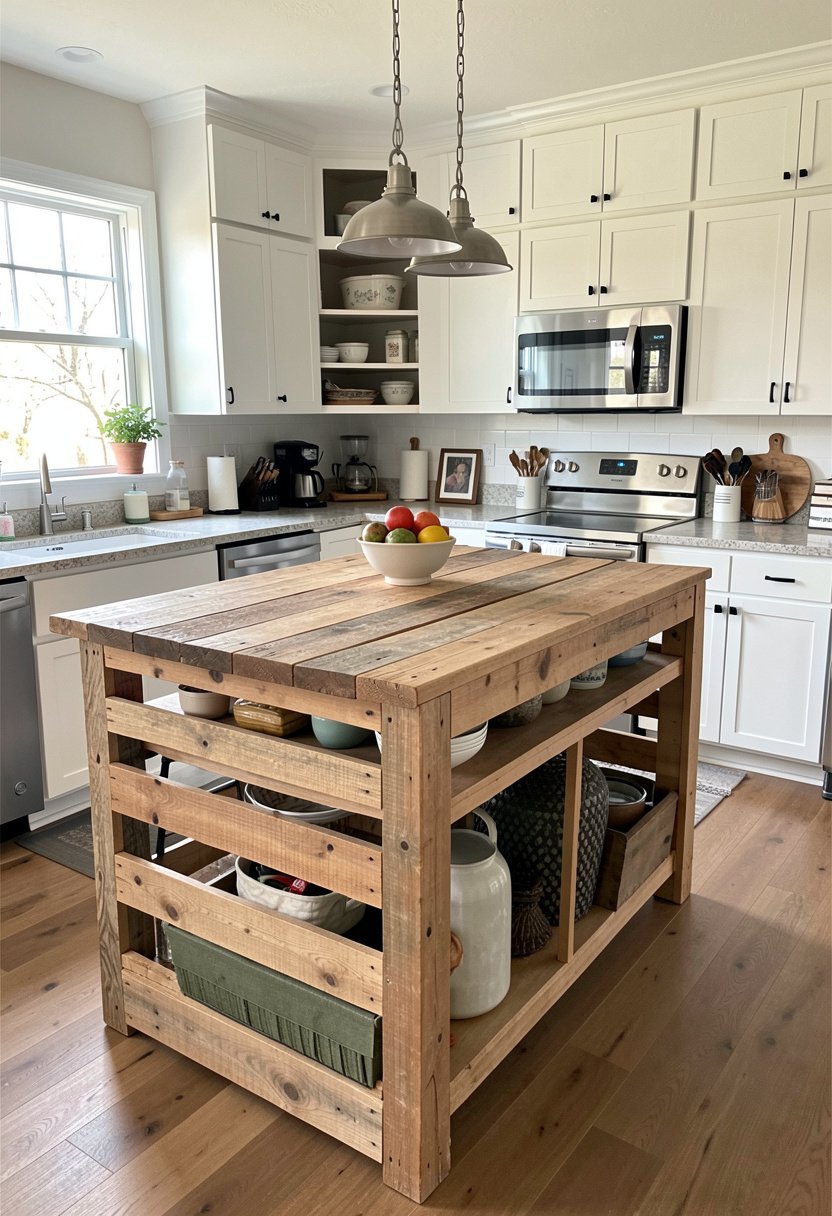 Reclaimed Wood Kitchen Island Bases