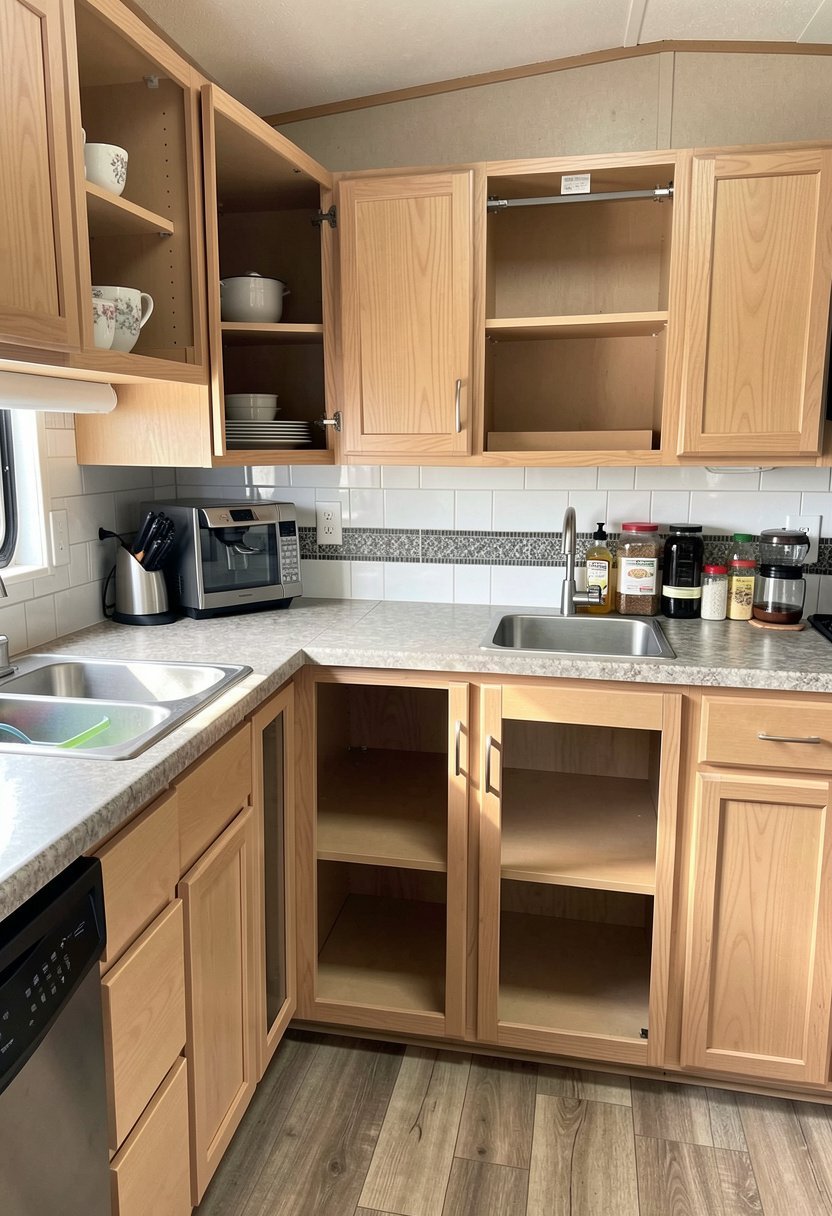 Remove the Doors for Open Shelving