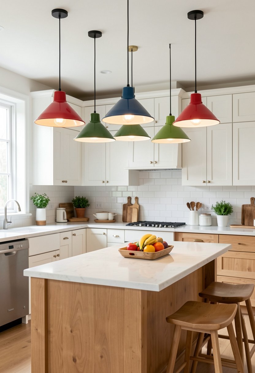Retro Enamel Funnel Lights
