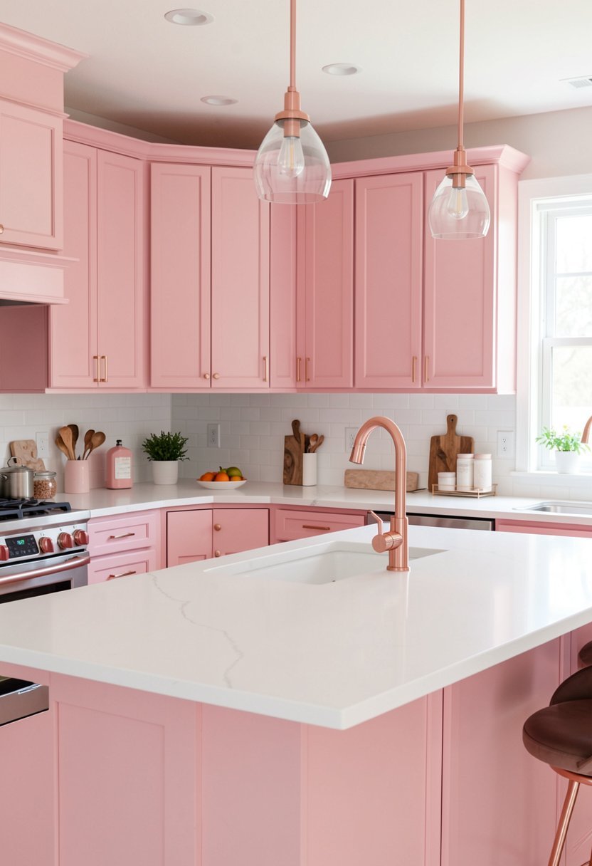 Rose Gold Faucets for Subtle Shine