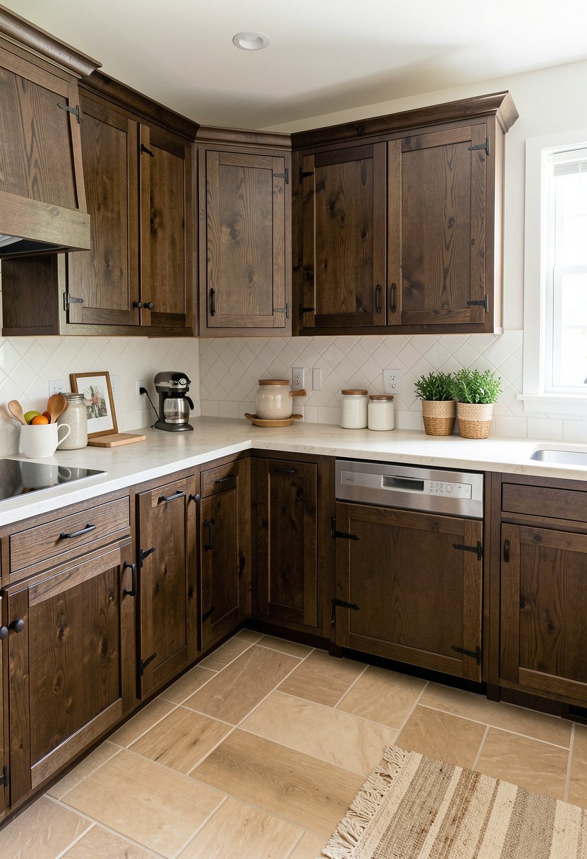 Rustic Oak with Iron Hardware
