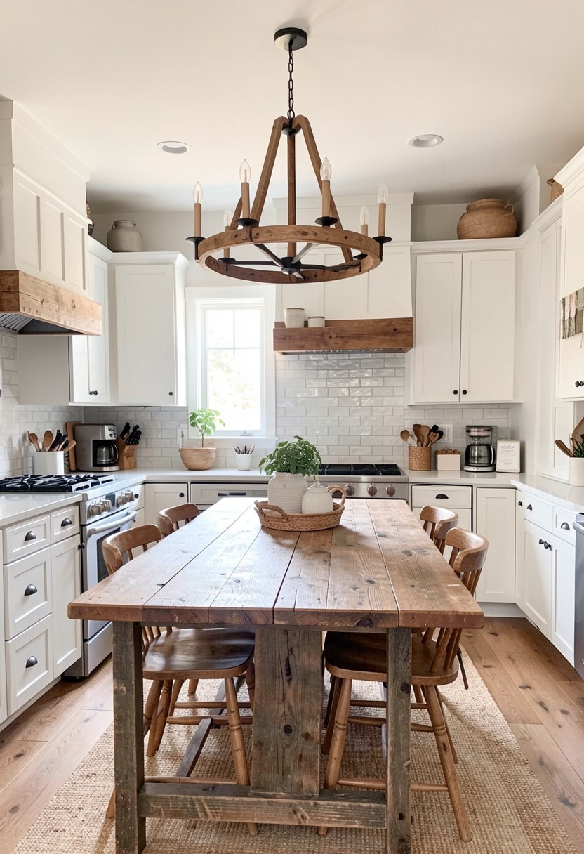 Rustic Wood Chandelier
