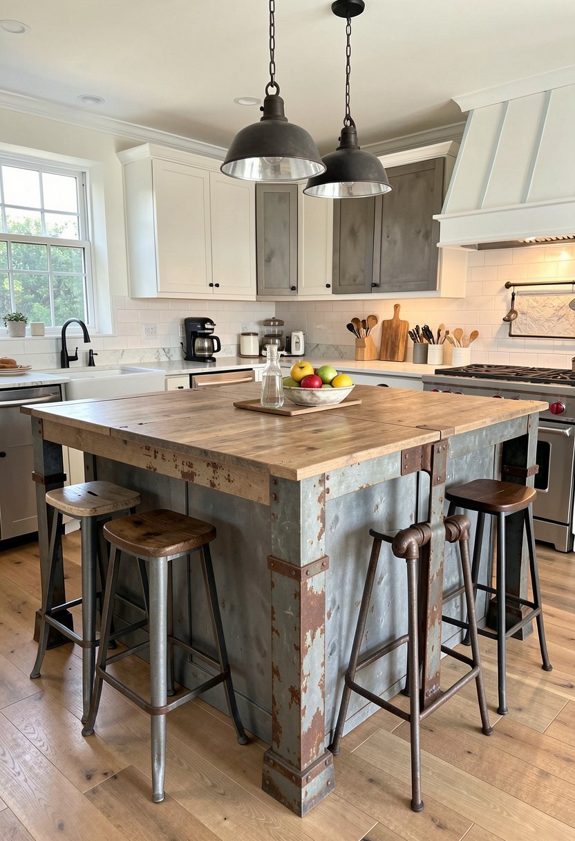 Salvaged Industrial Metal Accents