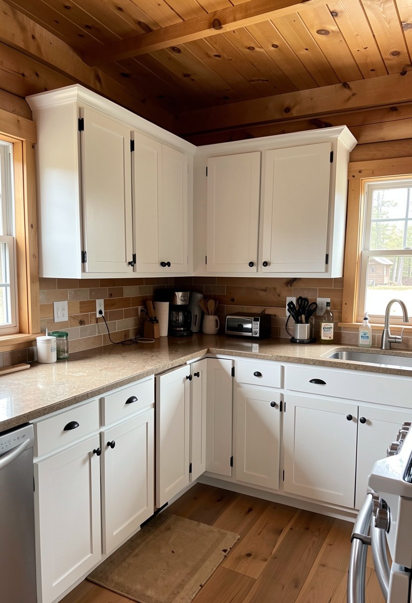 Shaker Style Cabinets with Latches