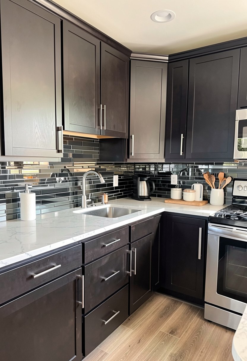 Smoked Mirror Glass Strips