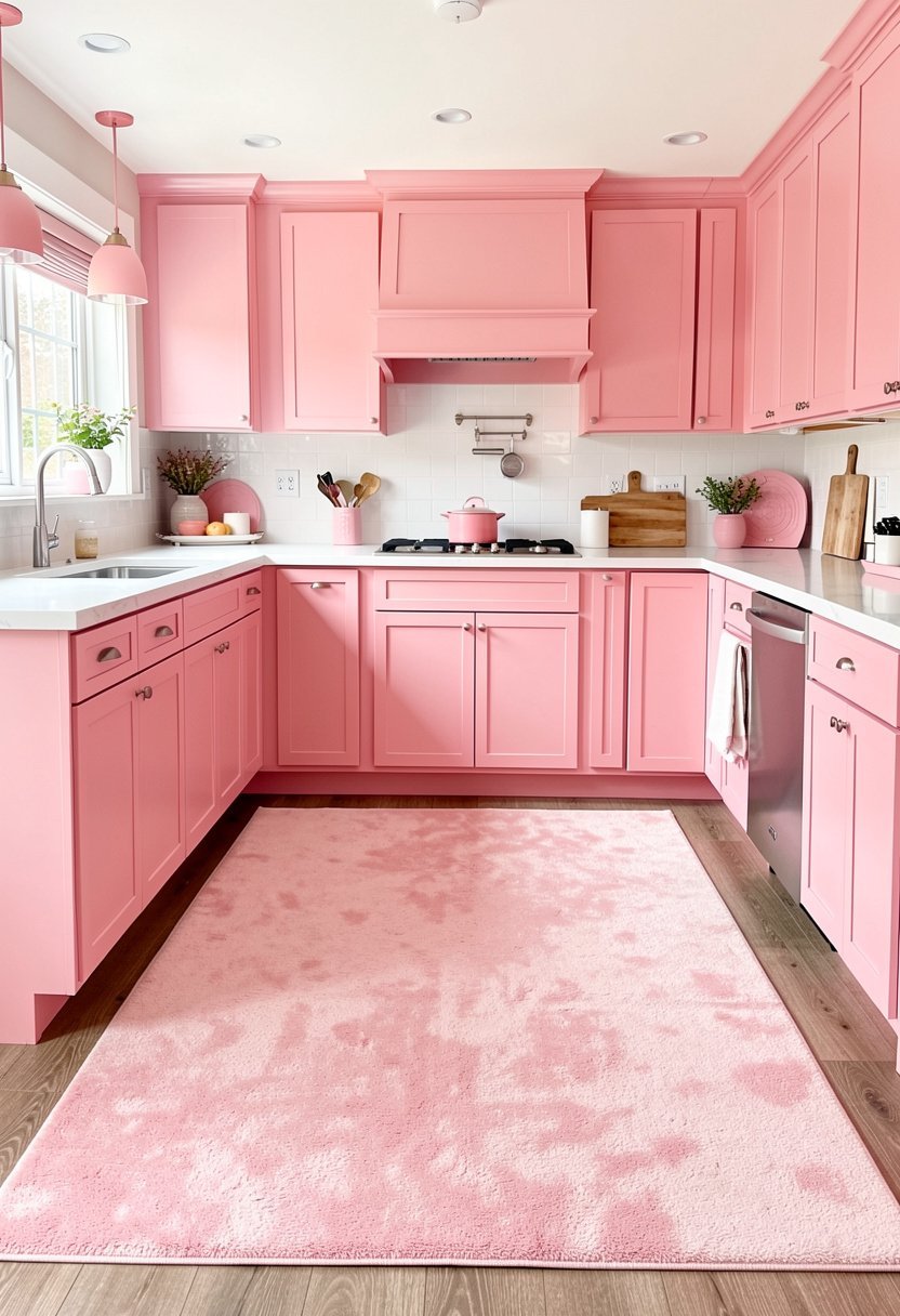 Soft Pink Rug for Comfort